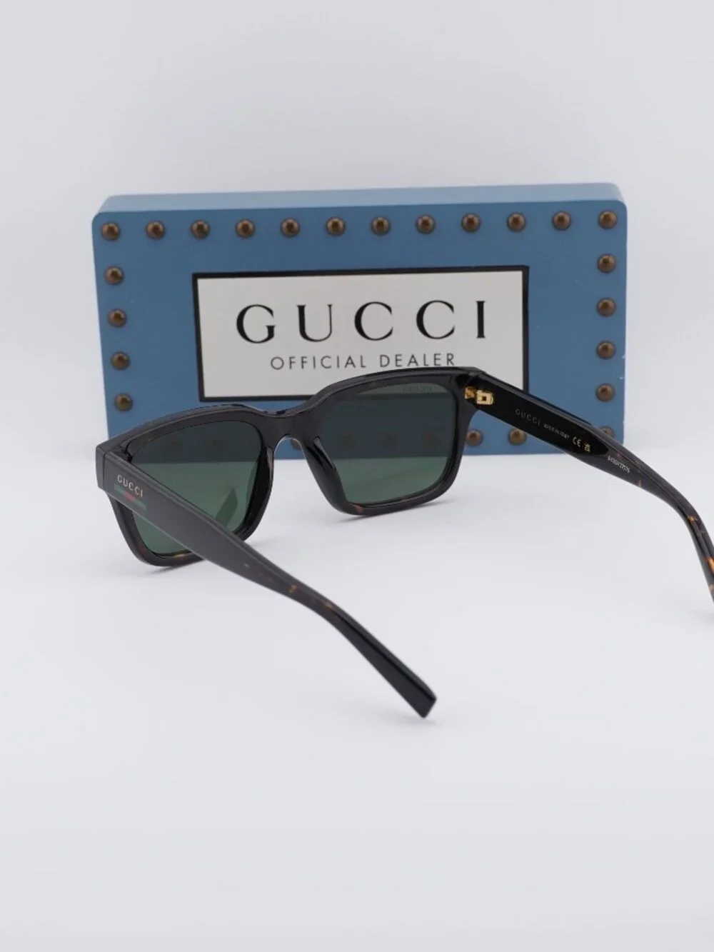 Gucci GG1857S 002 Square Sunglasses - Havana\Green